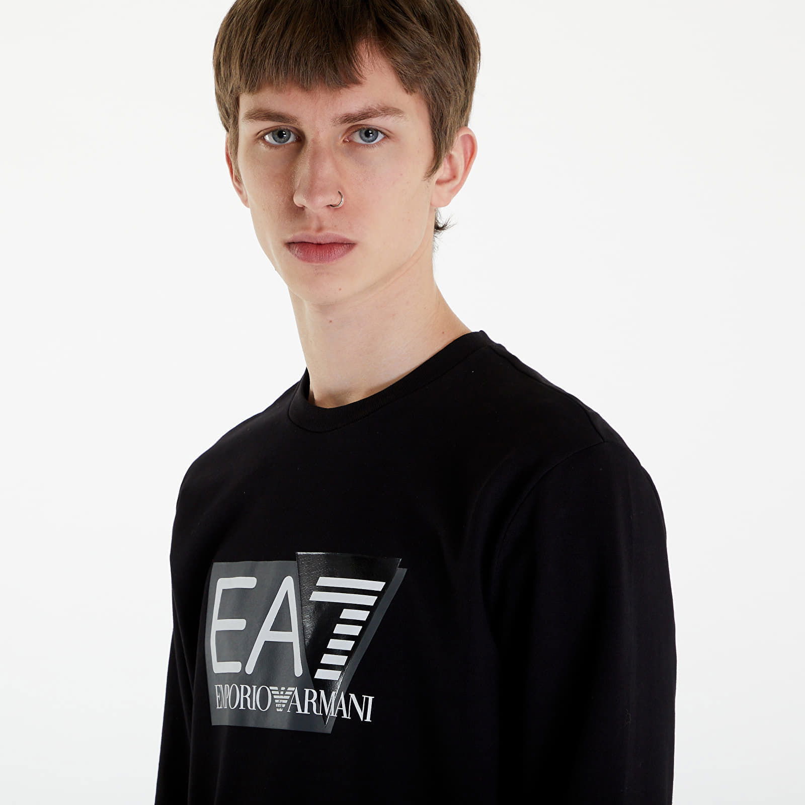 Men's hoodie EA7 Felpa Black