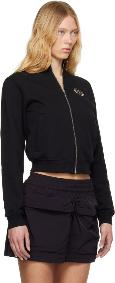 Mikina Diesel Diesel F-Flacin Cropped Track Jacket Čierna | A16842 0BMBJ, 1