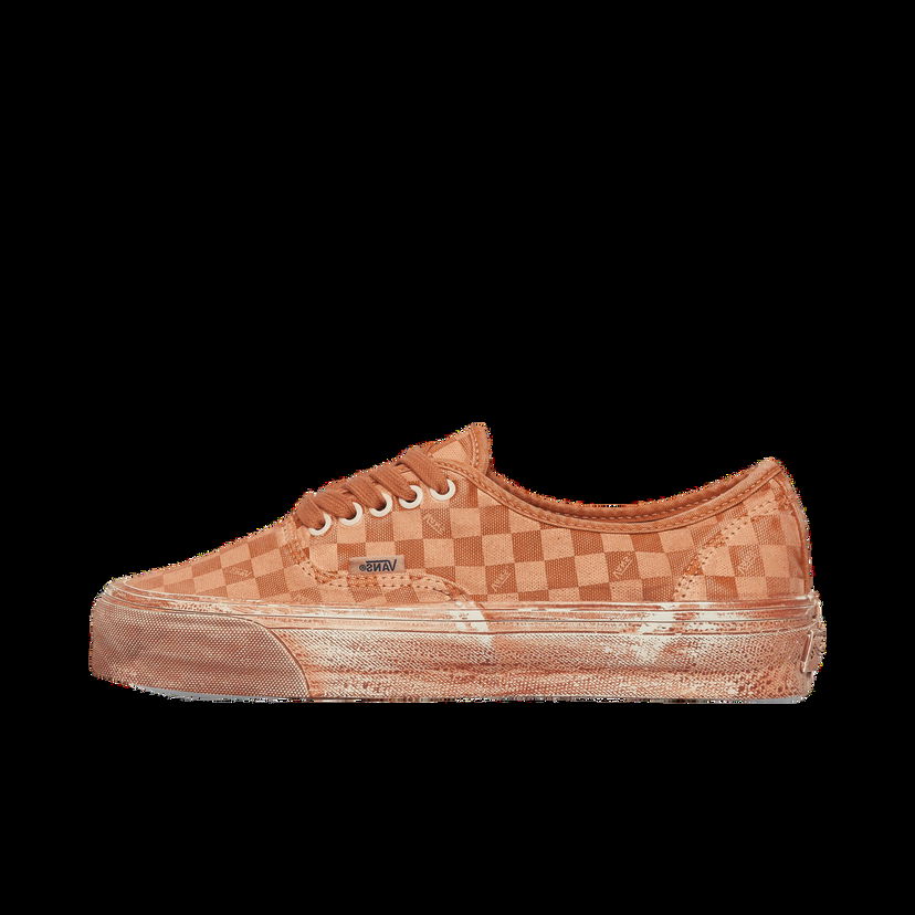 Tenisky a topánky Vans Authentic LX Reissue 44 Dip Dye Checkerboard Oranžová | VN0007QZ52K1