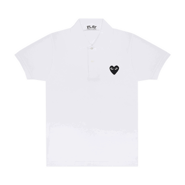 Polo tričko Comme des Garçons PLAY Polo T-Shirt Biela | AZ T066 051 2, 0