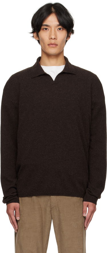 Sveter The Row The Row Franz Knit Polo Hnedá | 1015-Y556, 0