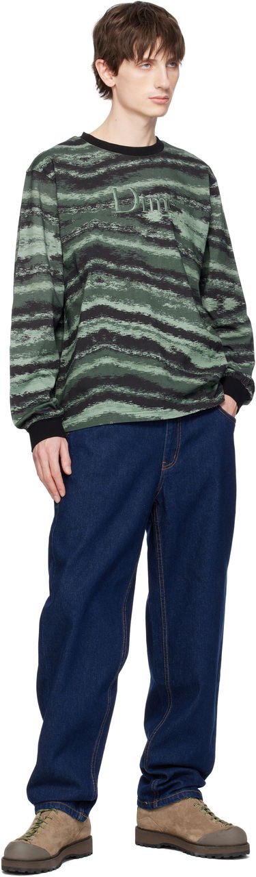 Tričko Dime Dime Brushstroke Long Sleeve T-Shirt Zelené | DIMESP257GRN, 3