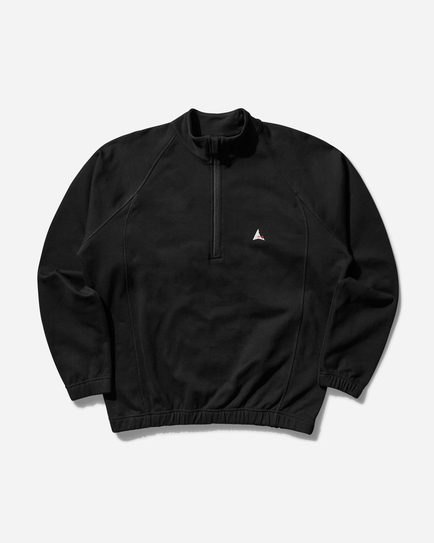 Mikina ROA Heavy Half Zip Sweatshirt Čierna | RBMW0334FA241 BLK0001, 1