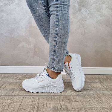 Tenisky a topánky Skechers Uno Biela | 310456L-WMLT, 5