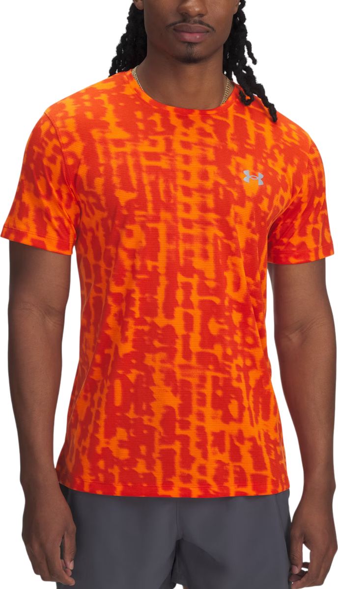 Tričko Under Armour Launch Printed Short Sleeve T-Shirt Oranžová | 1389687-835