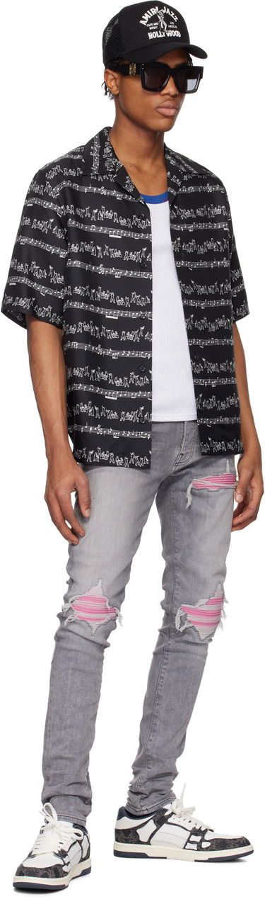 Tenisky a topánky AMIRI MA Quad Skel Top Low Biela | AMFOSR1096, 4