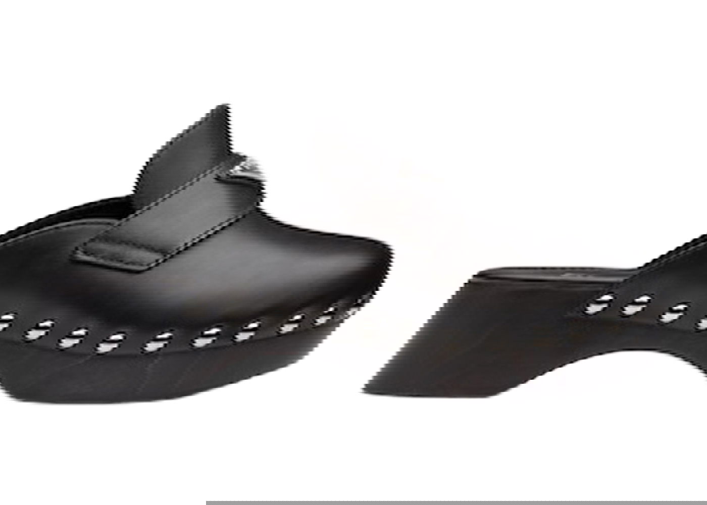 Tenisky a topánky Prada 45mm Studded Clogs Čierna | 1Z794M_248_F0002_F_045, 0