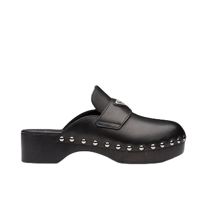 Tenisky a topánky Prada 45mm Studded Clogs Čierna | 1Z794M_248_F0002_F_045