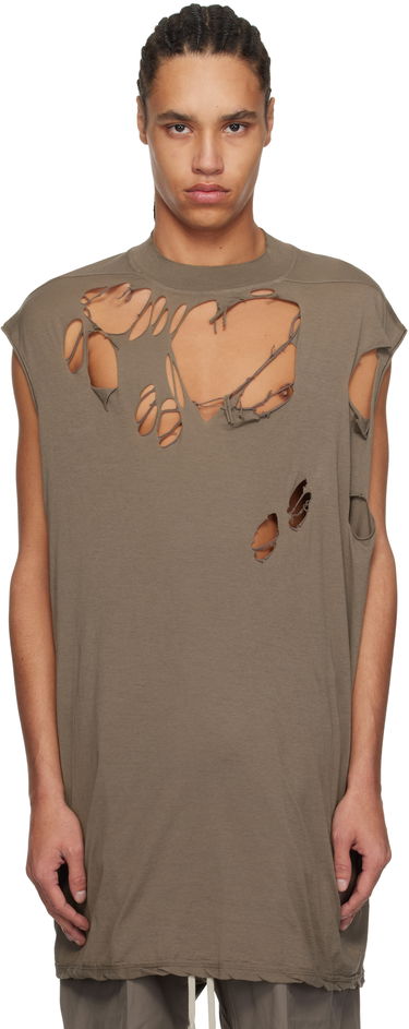 Tielko Rick Owens Rick Owens DRKSHDW Hollywood Tarp Sleeveless T-Shirt Hnedá | DU01E3158 BHDSD, 0