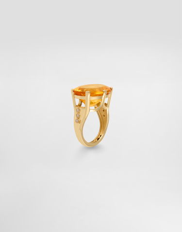 Prsteň Dolce & Gabbana Anna Ring in 18-carat Yellow Gold with Citrine and Diamonds, Size 51 Žltá | WRSB1GWCTR1ZOO00, 2