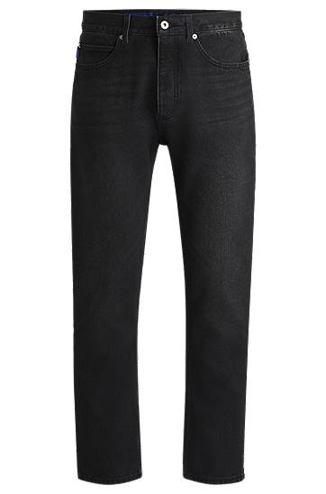 Džínsy BOSS Regular Fit Jeans Čierna | 50511507, 0