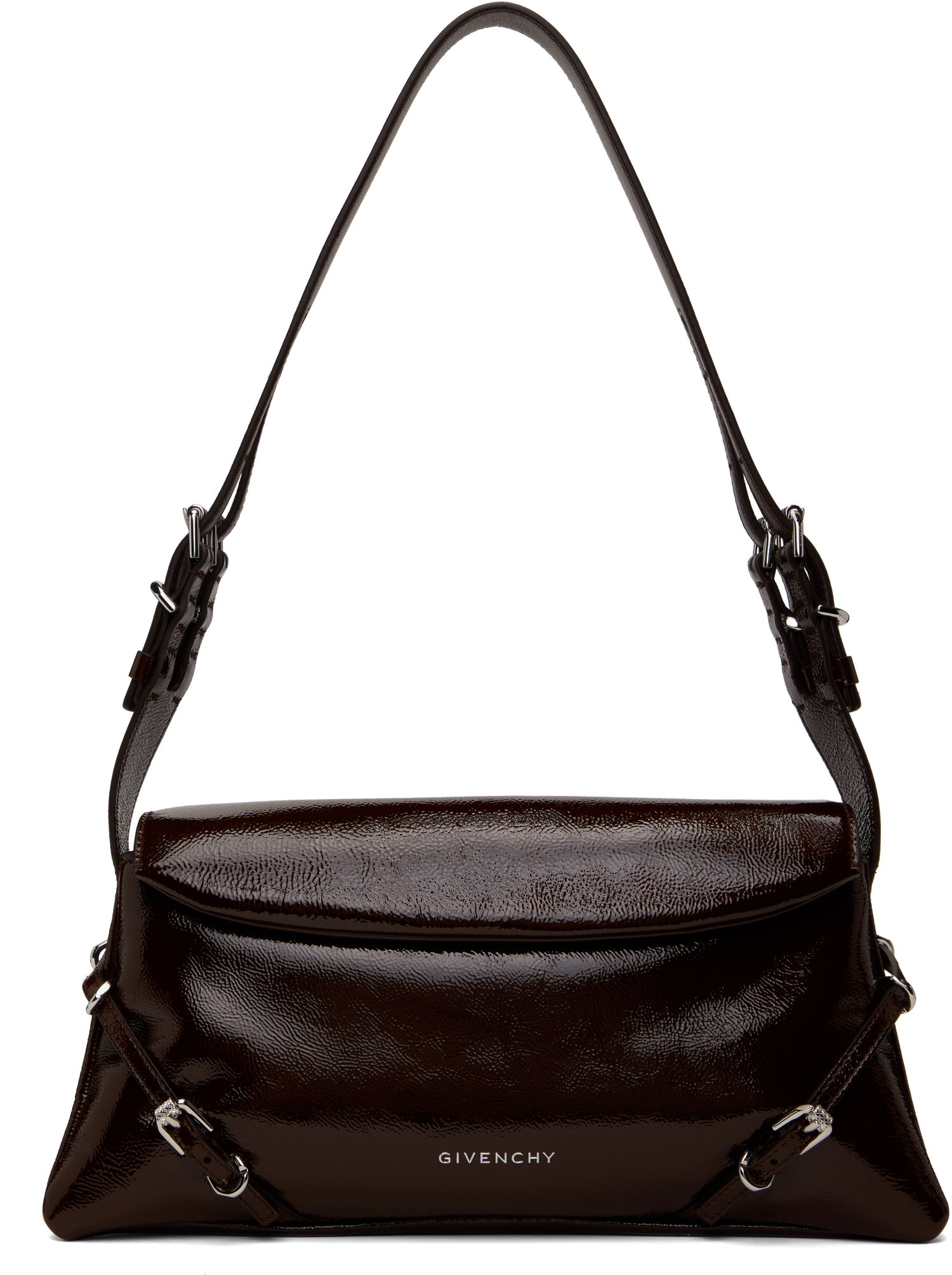 Taška cez rameno Givenchy Small P'tit Voyou Shoulder Bag Hnedá | BB5104B25Y202, 0