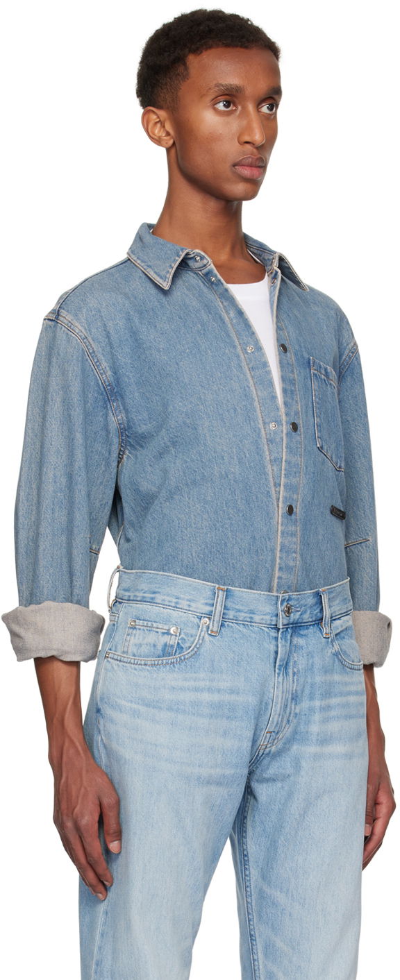 Košeľa Helmut Lang Classic Denim Shirt Modrá | O06DM501, 1