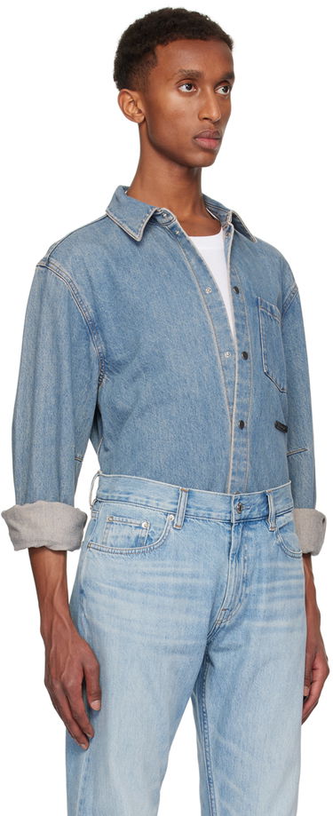 Košeľa Helmut Lang Classic Denim Shirt Modrá | O06DM501, 1
