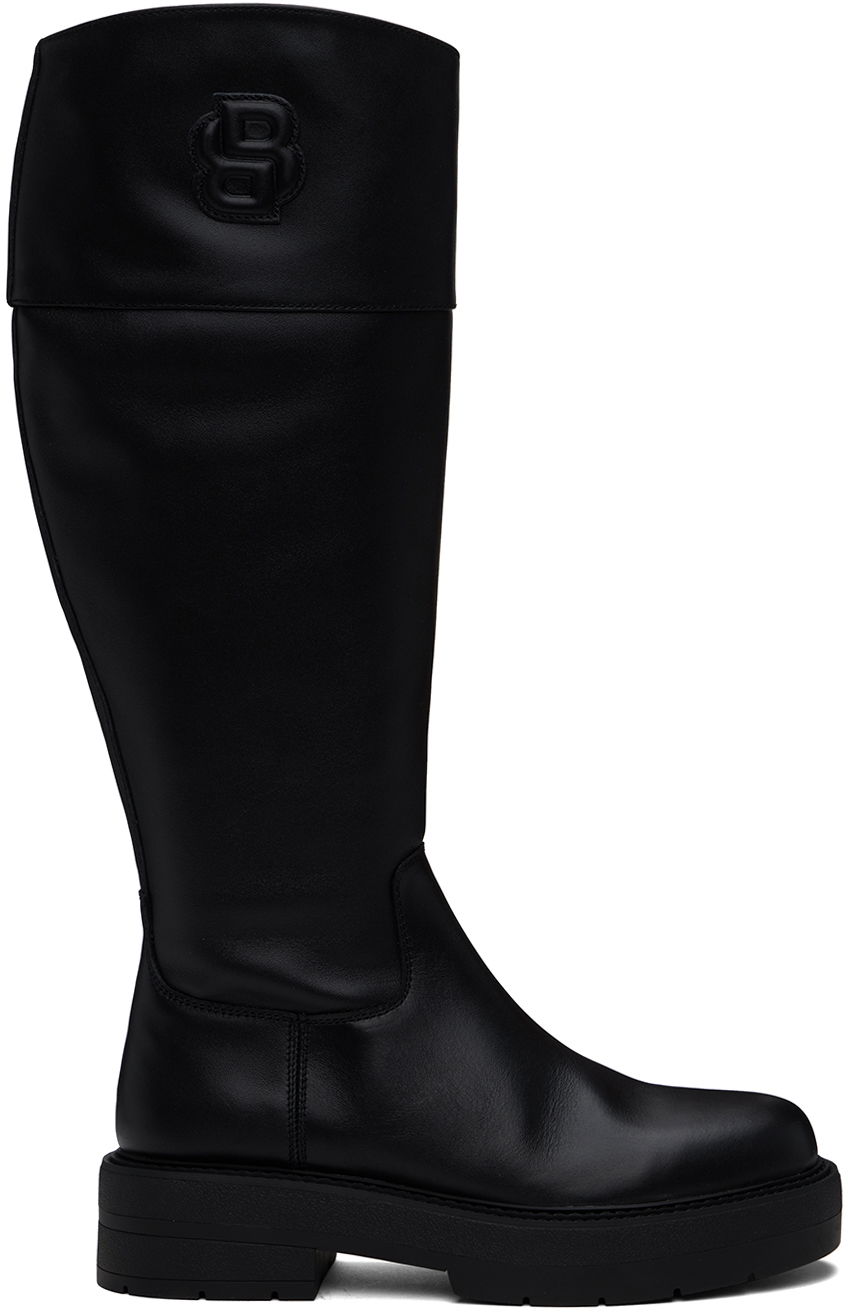 Tenisky a topánky BOSS Leather Padded Tall Boots Čierna | 50529754, 0