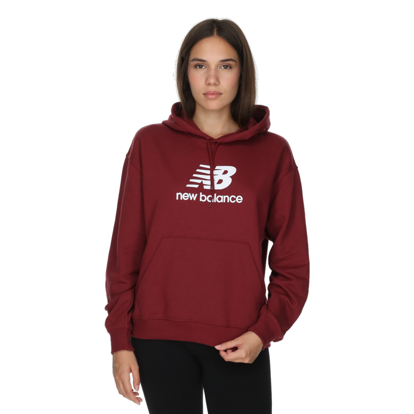 Mikina New Balance Sport Essentials Hoodie Vínová | WT41504-MHB