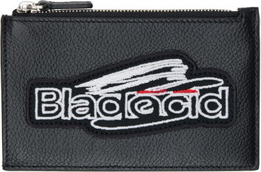 Peňaženka Balenciaga Black Leather Large Coin & Card Holder With Patch Čierna | 6405352AA931000, 0