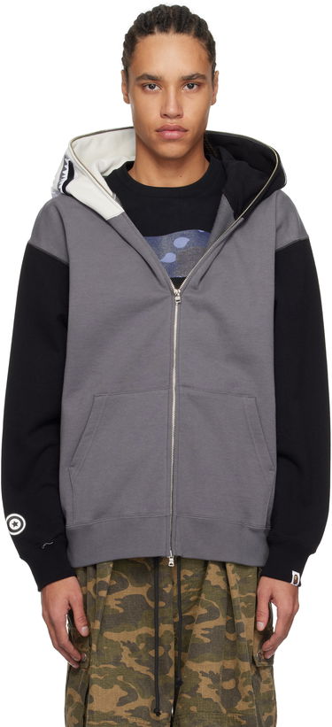 Mikina BAPE Shark Full Zip Hoodie Šedá | 001ZPK701311M, 0