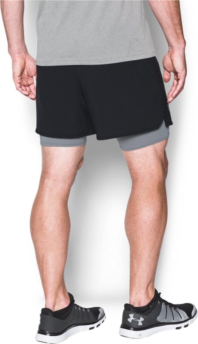 Šortky Under Armour Qualifier 2-in-1 Shorts Čierna | 1289625-001, 1