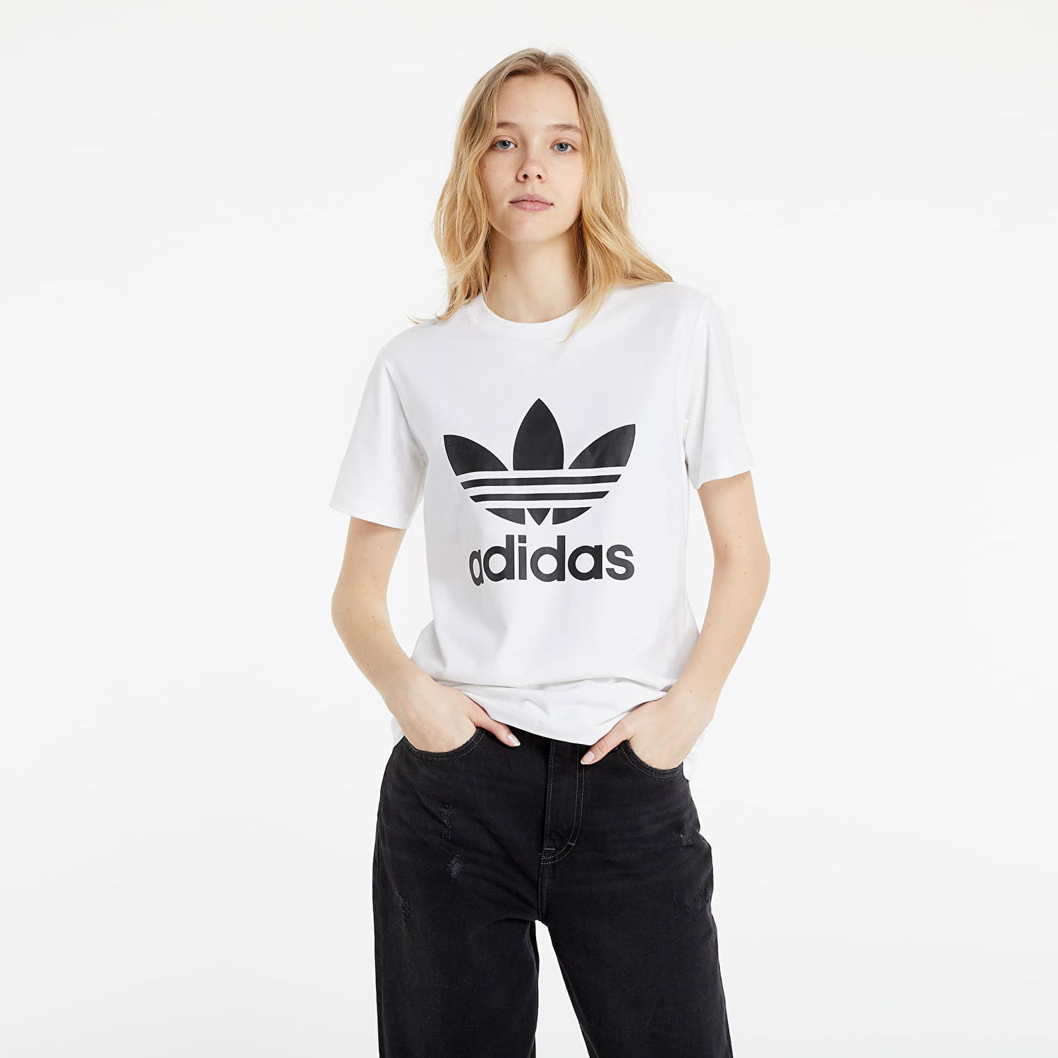 Tričko adidas Originals Adicolor Classics Trefoil Tee Biela | GN2899, 0