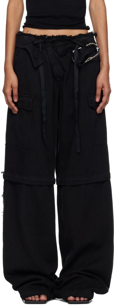 Cargo nohavice Ottolinger Ottolinger Baggy Cargo Pants Čierna | 109-200306-02, 0