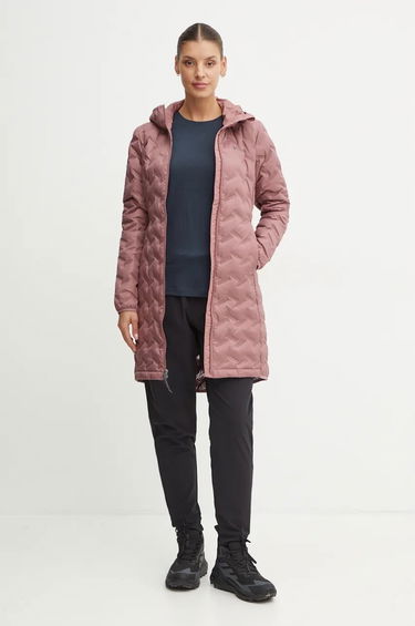 Prešívaná bunda Columbia Columbia Delta Ridge Women's Hooded Insulated Jacket Ružová | 2088213, 1