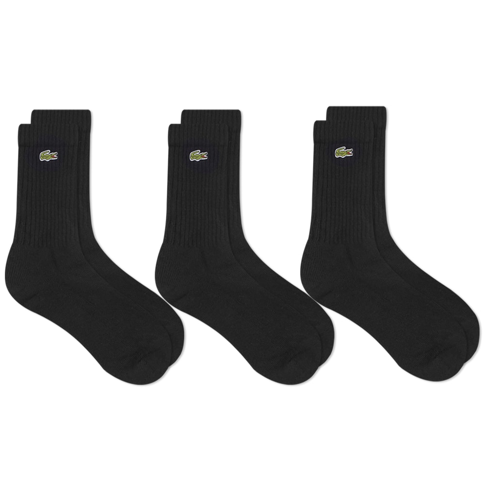 Ponožky Lacoste Classic Sock - 3 Pack Čierna | RA4182-8VM, 0