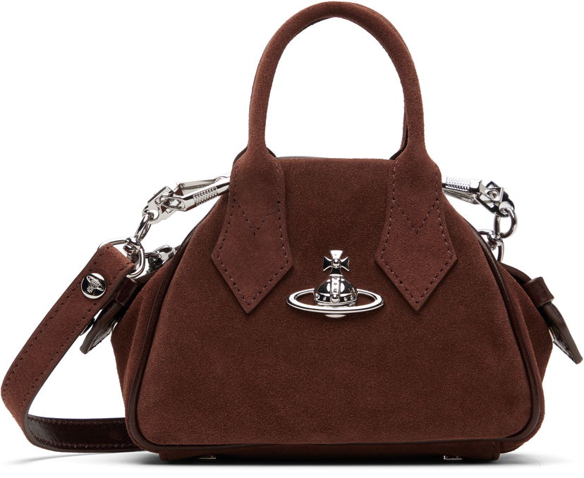Kabelka Vivienne Westwood Mini Suede Yasmine Bag Hnedá | 5C010005W-L007E-