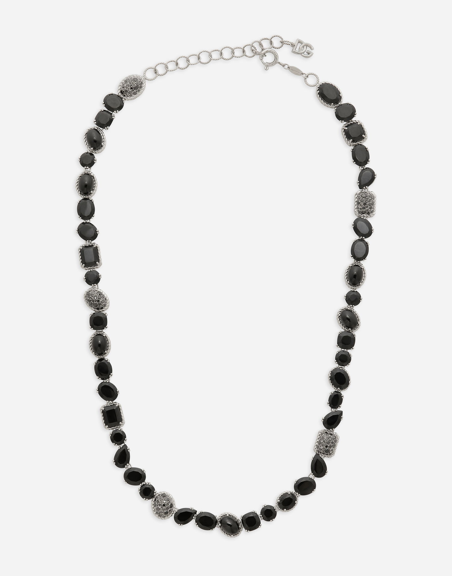 Náhrdelník Dolce & Gabbana 18k White Gold Black Spinel Anna Necklace Čierna | WNQA2GWSPBL80001, 0
