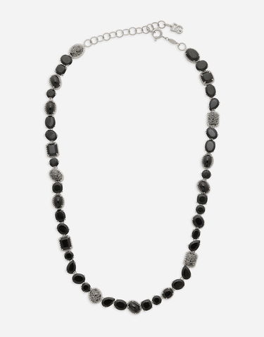 Náhrdelník Dolce & Gabbana 18k White Gold Black Spinel Anna Necklace Čierna | WNQA2GWSPBL80001, 0