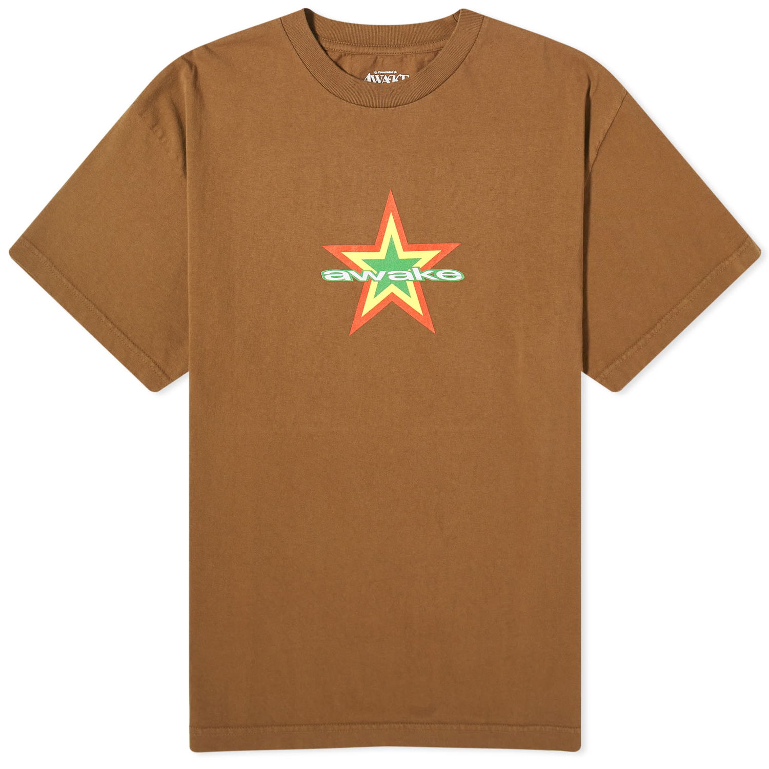 Tričko Awake NY Star Logo T-Shirt Hnedá | AWK-FW23-TS005-CHC, 0