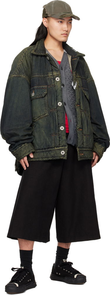 Prešívaná bunda Maison MIHARA YASUHIRO Maison MIHARA YASUHIRO Huge Puffer Denim Jacket Zelené | A13BL023, 3