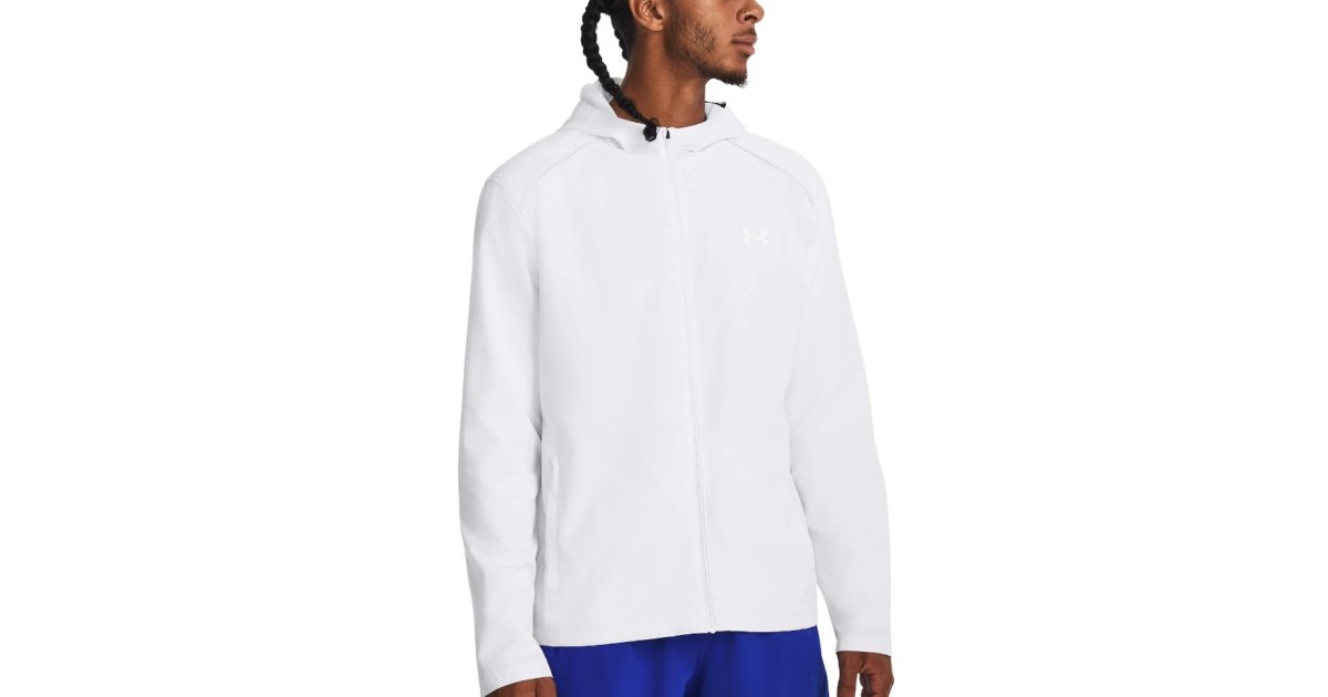 Vetrovka Under Armour UA Storm Run Hooded Biela | 1376795-100, 1