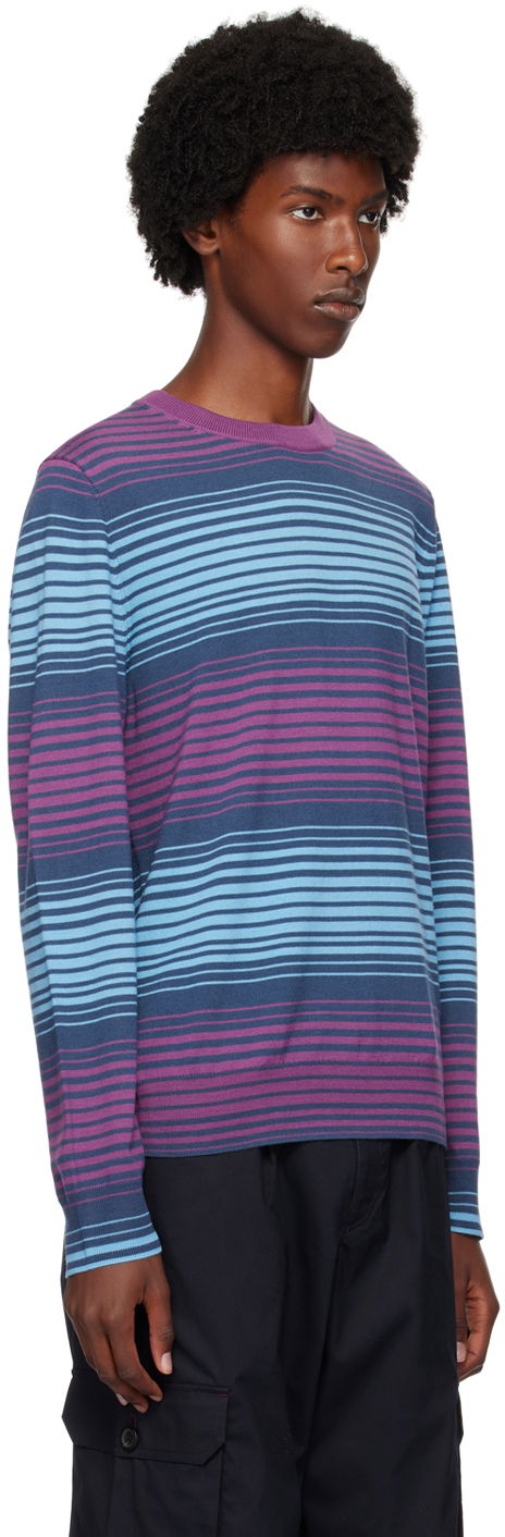 Sveter Paul Smith PS Paul Smith Striped Sweater Fialová | M2R-948Y-N22145-53, 1