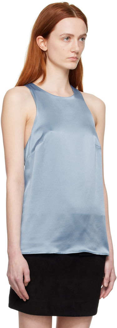 Tielko Loulou de Saison Loulou de Saison Estor Silk Camisole Modrá | ESTOR, 1