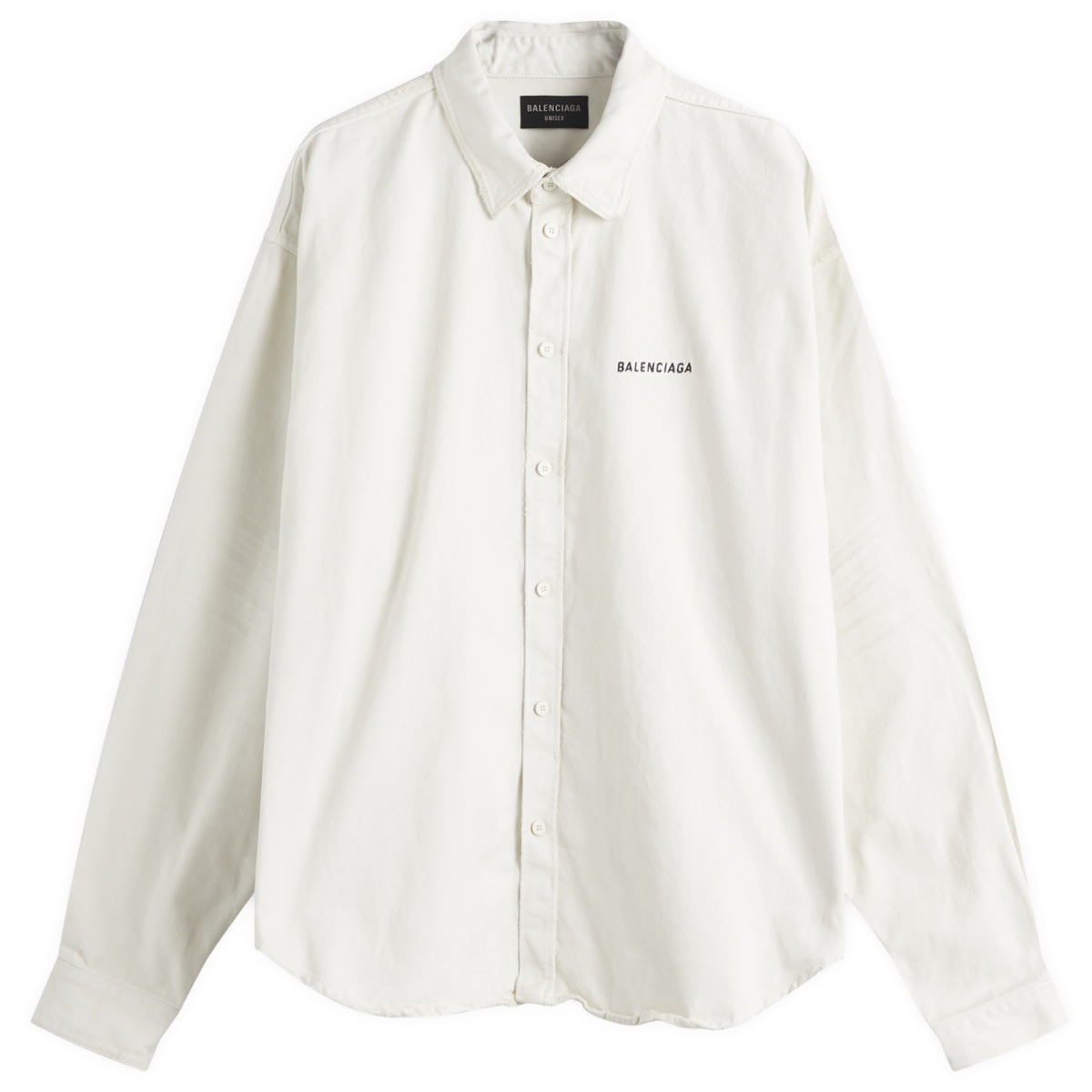 Košeľa Balenciaga Balenciaga Long Sleeve Oversized Shirt, Size Large Biela | 822840-TRWA5-9000, 0
