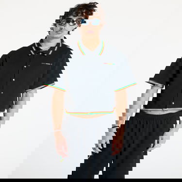 Polo tričko Converse Converse x Daily Paper Cropped Polo Shirt Čierna | 10027831-A01, 0