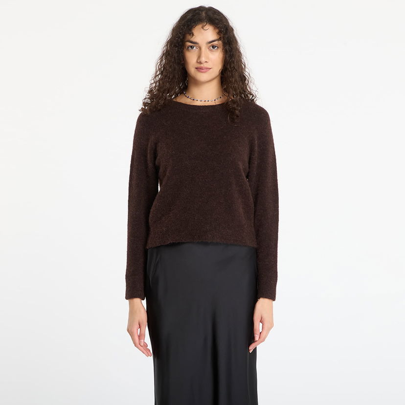 Sveter Samsoe Samsoe Short Crew Neck Sweater Nor O-N Hnedá | F00022152_191111TCX