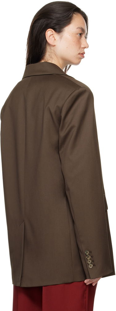 Bunda Loulou de Saison Loulou de Saison Donau Double-Breasted Blazer Hnedá | DONAU, 2