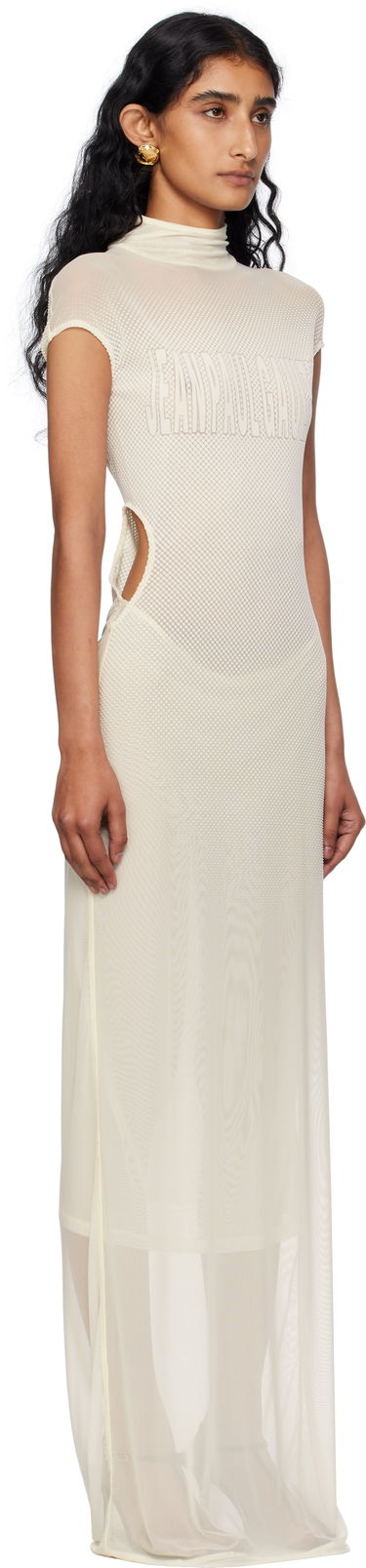 Šaty Jean Paul Gaultier Jean Paul Gaultier Flock Maxi Dress Biela | 25/03-W-DR046-M001-03, 1