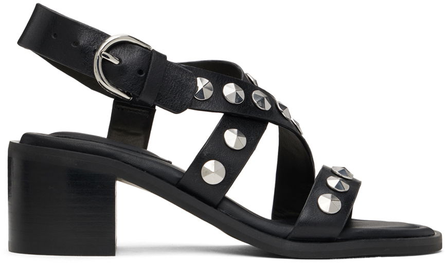 Doplnky rag & bone rag & bone Geo Stud Block Heeled Sandals Čierna | WFF24SF018TT18, 0