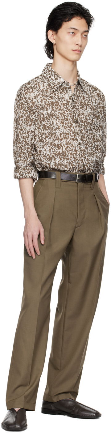 Košeľa LEMAIRE Regular Print Shirt Biela | SH1095 LF1242, 4