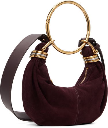 Kabelka CHLOÉ Mini Bracelet Hobo Bag Vínová | CH25US623P57, 2
