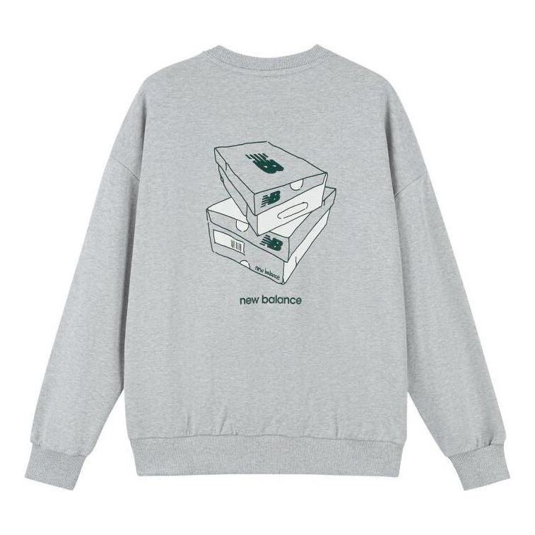Mikina New Balance Graphic Sweatshirt Šedá | AMT33365-SEY, 0