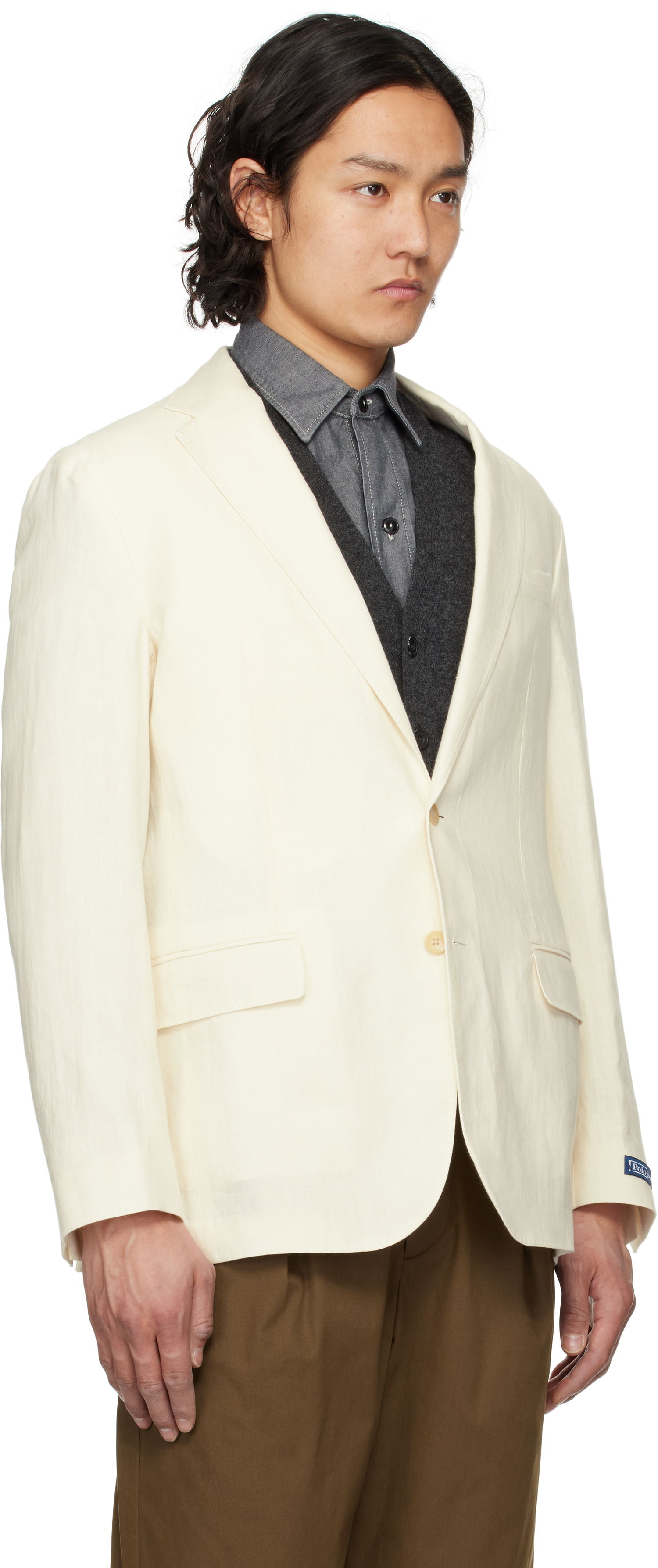 Bunda Polo by Ralph Lauren Polo Ralph Lauren Soft Tailored Linen Blazer Biela | 715793481002, 1