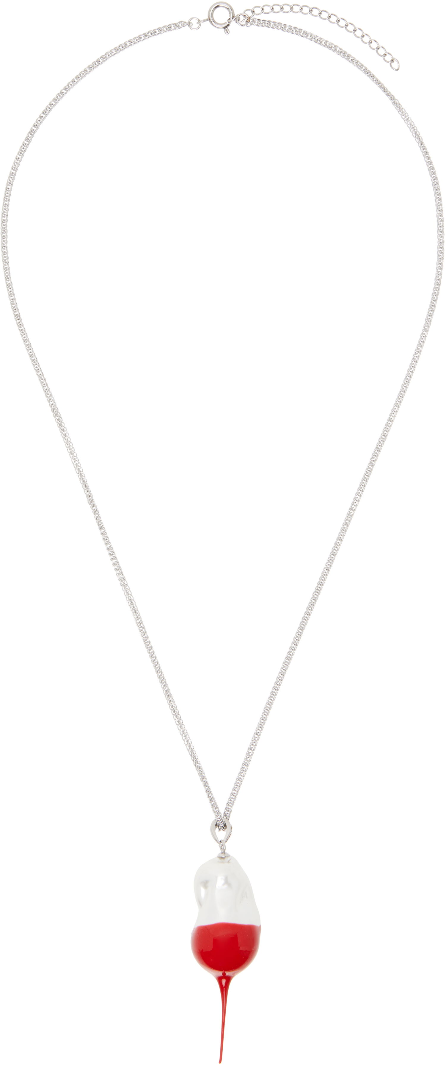 Náhrdelník Ottolinger Ottolinger Dipped Pearl Pendant Necklace Červená | 125-903125-01, 0