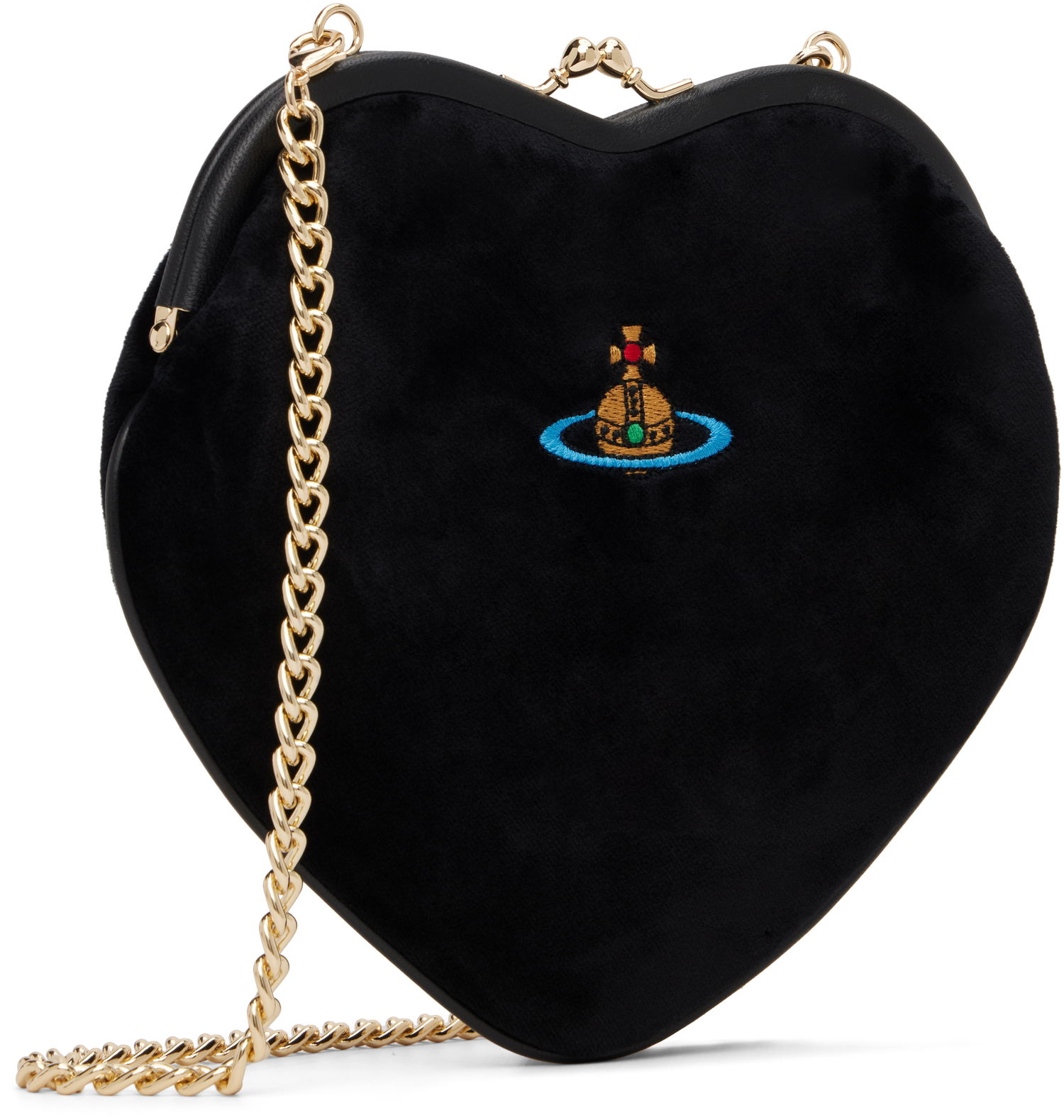 Kabelka Vivienne Westwood Vivienne Westwood Belle Heart Frame Bag Čierna | 4B01000DW-W00ZL-, 1