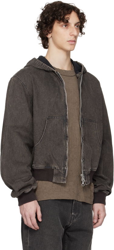 Bomber bunda OUR LEGACY Our Legacy Bank Denim Hooded Jacket Šedá | M2251BBC, 4