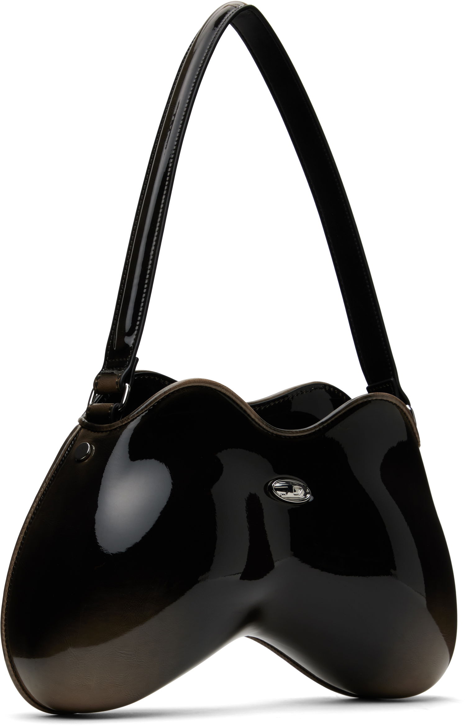 Taška cez rameno Diesel Diesel Double-D Shoulder Bag Čierna | X10327-P8008-H0202, 1