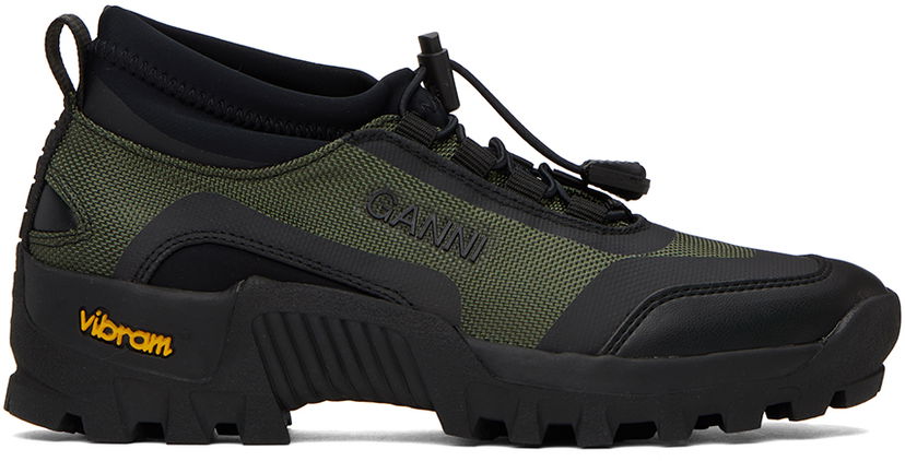 Oblečenie GANNI GANNI Khaki Performance Sneakers Čierna | S2201